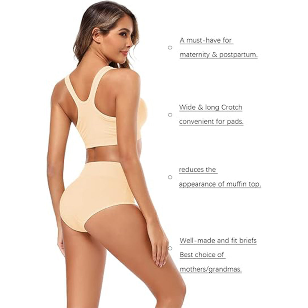 🔥Buttery Soft Everyday! High Waist Panties w/ Full Coverage✨ Seamless Cotton Underwear💫 No Dig In Waistband | TikTok’s Comfort Obsessed 🔥Buttery Soft Everyday! High Waist Panties w/ Full Coverage✨ Seamless Cotton Underwear💫 No Dig In Waistband | TikTok’s Comfort Obsessed